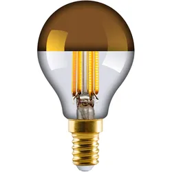 e3light - Leuchtmittel LED 4W (470lm) CRI95 2700K Dim. Oben Gespiegelt Gold E14 - 7.8 cm
