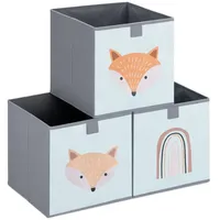 Navaris Kinder Aufbewahrungsbox 3er Set - Regal Aufbewahrung 28