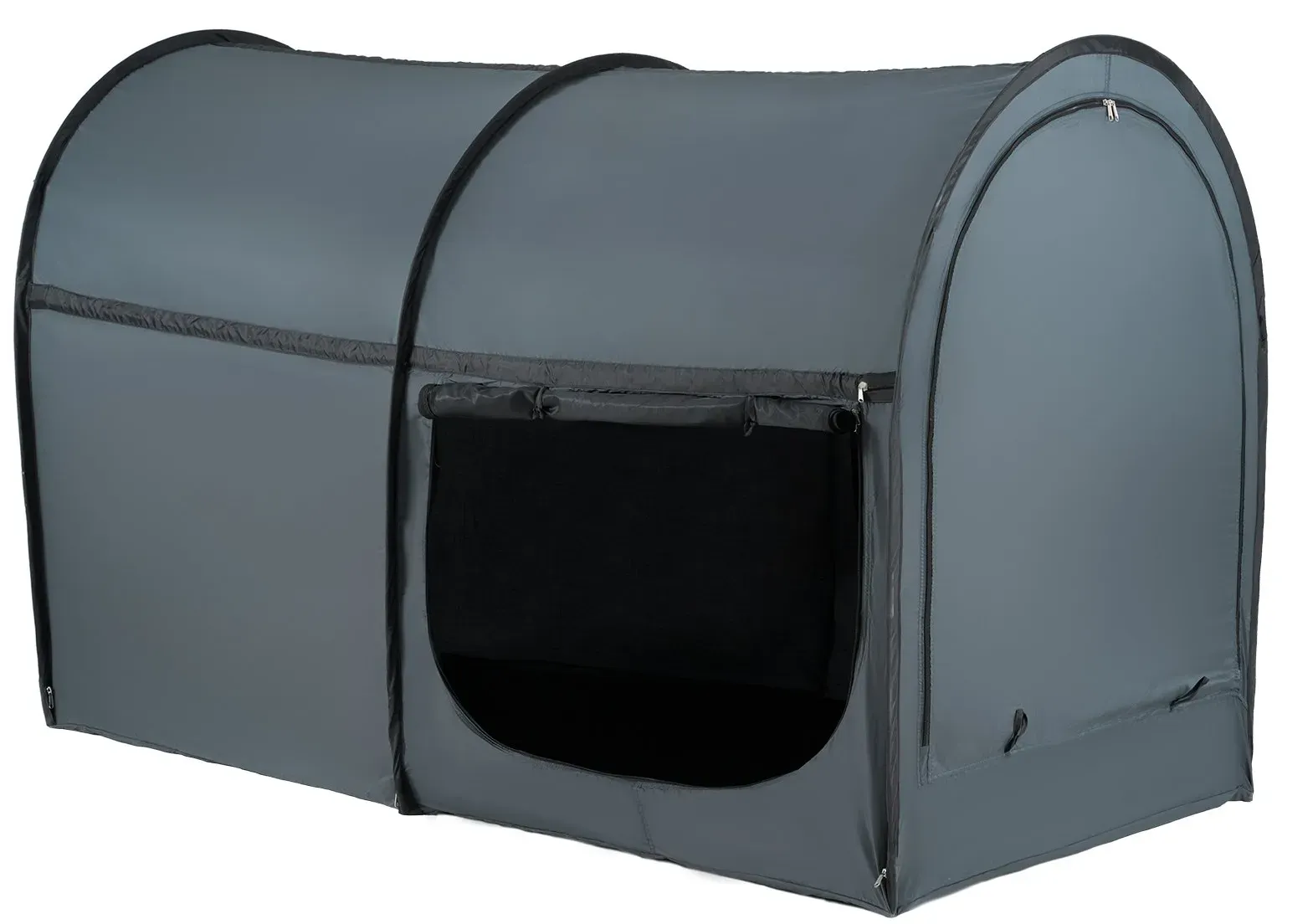 VEVOR Bettzelt, Pongee-Stoff, atmungsaktives Traumzelt mit 4 Türen und 0,28 Zoll starken Faserstangen für Sichtschutz am Bett, lichtundurchlässiges Bettdach in voller Größe, passend für Kinderspielhäuser und Schlafzelte für Erwachsene
