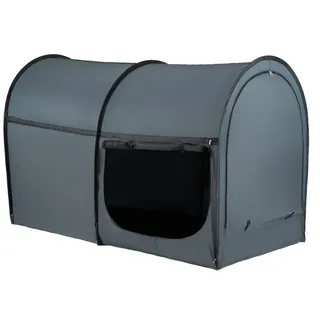 VEVOR Bettzelt, Pongee-Stoff, atmungsaktives Traumzelt mit 4 Türen und 0,28 Zoll starken Faserstangen für Sichtschutz am Bett, lichtundurchlässiges Bettdach in voller Größe, passend für Kinderspielhäuser und Schlafzelte für Erwachsene