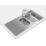 Teka Universe 60 T-XP 11⁄2c 1e Rev Spüle Mit Abtropffläche, - Grey - One Size