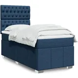 vidaXL Boxspringbett 140 x 200 cm Blau