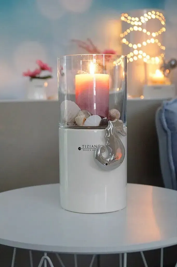 Laterna Basis mit Glas 26cm LED