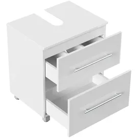 Posseik Unterbau auf Standfüßen Mondial 55 weiß Hochglanz