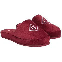 Hausschuh GANT "Hausschuhe", Damen, Gr. 42, rot, Obermaterial: 100% Baumwolle CO. Futter: 100% Baumwolle CO. 100% Baumwolle CO., Schuhe