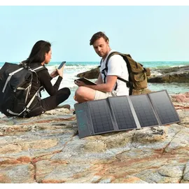 CHOETECH Tourist Usb Solarladegerät, Usb C 36W QC PD grau (Sc006)