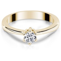 Adam & Eve Verlobungsring Verlobungsring Brillantrng 585/- Gelbgold 0,15 ct. goldfarben 56