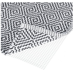 Antirutsch Teppichunterlage Antirutschmatte für Teppich, relaxdays, 120 x 180 cm schwarz|weiß 180 cm x 120 cm x 0.5 mm