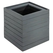 prestige home living outdoor Quadratischer Pflanzkübel 30 x 30 x 35 cm Anthrazit