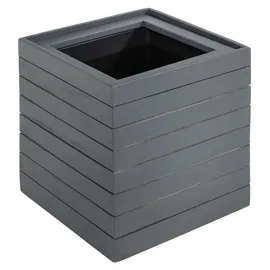 prestige home living outdoor Quadratischer Pflanzkübel 30 x 30 x 35 cm Anthrazit