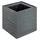 prestige home living outdoor Quadratischer Pflanzkübel 30 x 30 x 35 cm Anthrazit