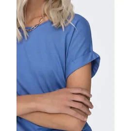 Only T-Shirt "ONLMOSTER – Kurzarmshirt mit Aufschlag und klassischem Look", Damen, Gr.
