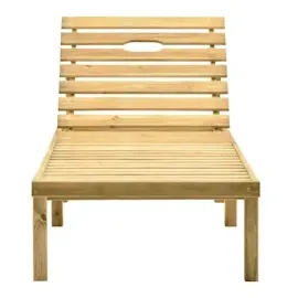 vidaXL Garten-Sonnenliege mit Tisch Kiefernholz Imprägniert