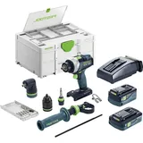 Festool TDC 18/4 5.0/4.0 I-Set Quadrive inkl. 2 x 4,0/5,0 Ah + Koffer + Zubehör 577612