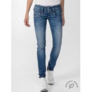 Herrlicher Slim-fit-Jeans »PITCH SLIM ORGANIC«, Vintage-Style mit Abriebeffekten Herrlicher blue sea 879