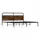 vidaXL Metallbett 180 x 200 cm Braun