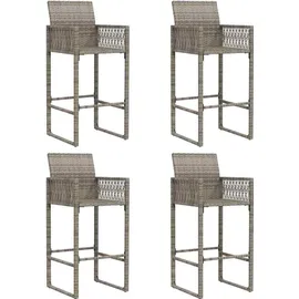 vidaXL Gartenbar Set 5-tlg. Grau