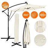 ML-Design Ampelschirm Ø 300 cm Beige