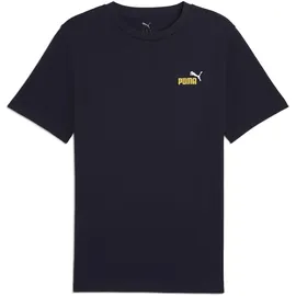 Puma Unisex ESS 2 COLOR Small No. 1 Logo Tee T-Shirts, New Navy, M