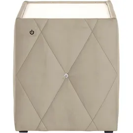 Home Affaire Nachtschrank Alfie 50 x 50 x 53 cm Beige