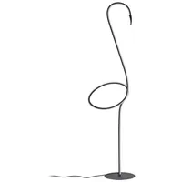 LINDBY LED-Stehlampe Pajaro, 130 cm, schwarz, CCT, dimmbar