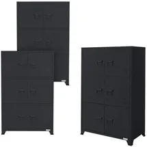 ML-Design Aktenschrank 75 cm x 40 cm x 120 cm weiß