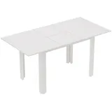 Homcom Esstisch, Weiß Hochglanz, Holzwerkstoff, 80x78x160 cm, Esszimmer, Tische, Esstische