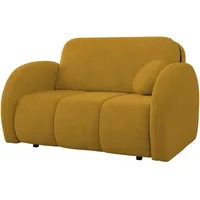 Mirjan24 Schlafsofa, Gelb, Textil, Kiefer, 2-Sitzer, Rechteckig, 132x85x103 cm, Wohnzimmer, Sofas & Couches, Schlafsofas