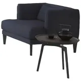 JV Möbel Ohrensessel 76 x 65 x 75 cm Grau