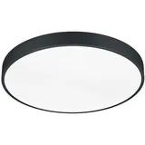 Trio Lighting Trio Leuchten Led-Deckenleuchte Waco, schwarz, mit Dimmer Ø49cm / Treppenhaus Eingangsbereich