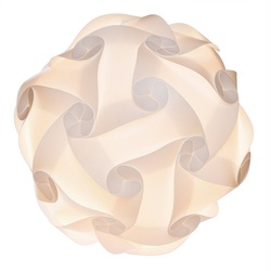 EAZY CASE Lampenschirm DIY Puzzle Lampenschirme, Lampenschirm DIY Puzzle Lampe DIY 15 Designs Schirm Stehlampe XL 42 cm weiß