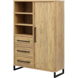 omg design Barschrank Ronda 110 x 170 x 45 cm Eiche