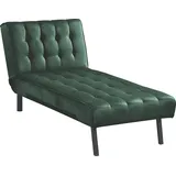 Atlantic Home Collection Pierre Chaiselongue, Polyester, Grün, 180 x 86 x 86 cm