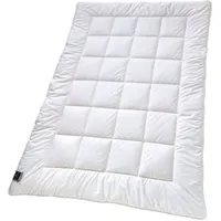 billerbeck Kunstfaserbettdecke 520 ALCANDO®, Bettdecken für Sommer und Winter, Decke, Füllung: 100% Polyester (AIRSOFT® - Hohlfaser), Bezug: 100% Baumwoll-Feinperkal, Die strapazierfähige und kuschelige Faserdecke weiß 135 cm x 200 cm