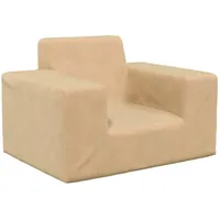 vidaXL Kindersofa Creme Weich Plüsch