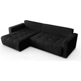 lookway Ecksofa ASTON mit Schlaffunktion Schwarz