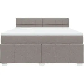 vidaXL Boxspringbett 180 x 200 cm Taupe