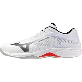 Mizuno Lightning Select Volleyballschuhe, White/Black/Fiery red - 8,5