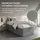 home collective Boxspringbett 100 x 200 cm H2 Grau