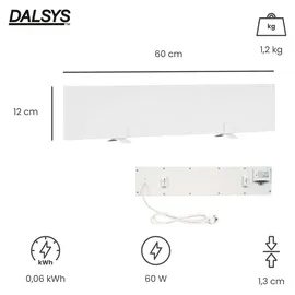 Dalsys Anti-Schimmel-Heizung 60 W Weiß
