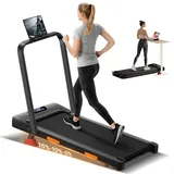 UMAY Laufband für Zuhause klappbar, Laufband mit Steigung für Zuhause 15%, 2.5HP Walking Pad mit Steigung max. Belastung 136 kg und LED-Anzeige