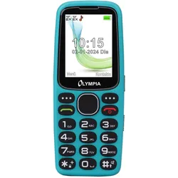 Olympia Mobiltelefon STAR - große Tasten mit Hintergrundbeleuchtung, Farb-Display, Seniorenhandy, Türkis