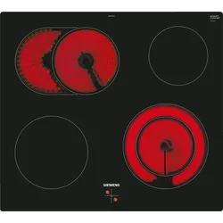 Siemens EA601GN17, iQ300, Elektro-Kochfeld, 60 cm, herdgesteuert, Schwarz, flächenbündig (integriert)