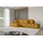 altdecor Ecksofa Cord mit Schlaffunktion 2-Sitzer Senfgelb
