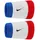 Nike 2er Pack nike Swoosh Classic Doublewide Schweißbänder 467 - gameroyal/universityred/black