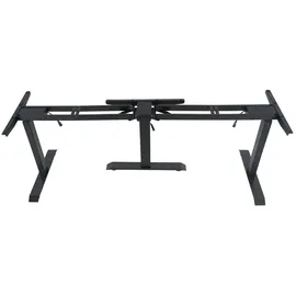 Mendler 3in1 Gestell HWC-D40, variables Tischgestell, elektrisch höhenverstellbar Memory 47kg ~ schwarz