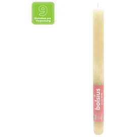Bolsius Rustik Stabkerzen 27 x 2,3 cm 9 St. Beige
