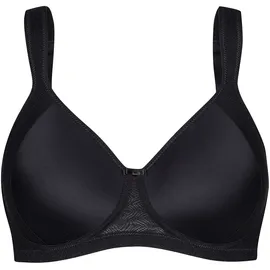 SUSA Schalen BH ohne Bügel Milano Damen, Gr. 80, Cup B, schwarz Stoff, Obermaterial: 79% Polyamid PA. 13% Elasthan EL. 8% Baumwolle CO., BHs Schalen-BH