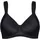 SUSA Schalen BH ohne Bügel Milano Damen, Gr. 80, Cup B, schwarz Stoff, Obermaterial: 79% Polyamid PA. 13% Elasthan EL. 8% Baumwolle CO., BHs Schalen-BH