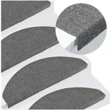 vidaXL Stufenmatte 65 x 22,5 cm Grau